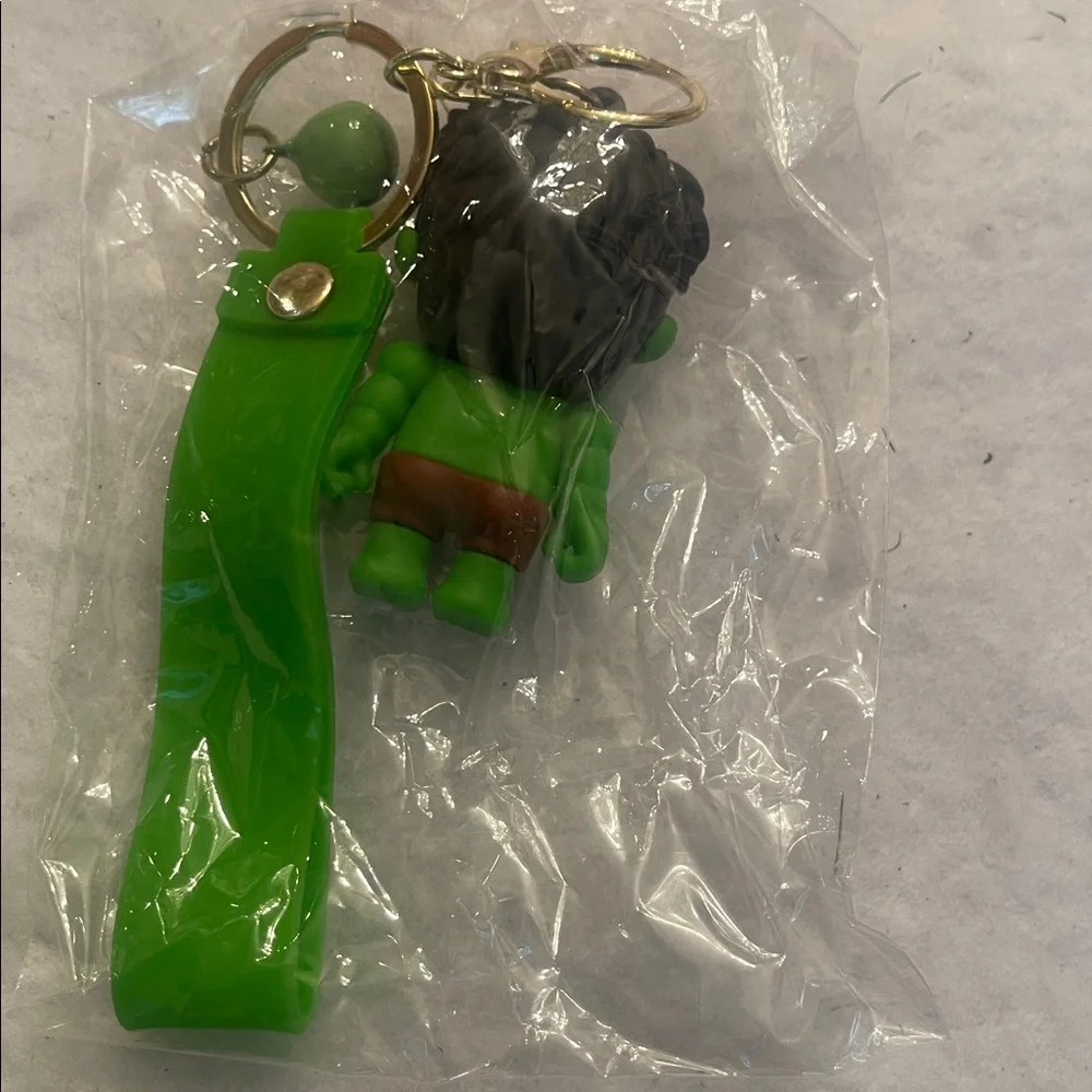 Marvel Hulk Keychain with Green and Brown Accents incredible Hulk NWT